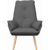  Fotelja Tamno siva 69 x 74 x 93 cm Tkanina i šperploča | shoptok.hr