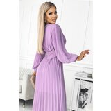 numoco basic Numoco pleated dress with belt and neckline | Shoptok.si