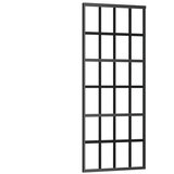  Klizna vrata od stakla ESG i aluminija 76 x 205 cm crna | shoptok.hr