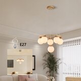  Brilagi - Visilica na sajli VISBY WOOD 6xE27/60W/230V, prečnik 58 cm, drveni | Eponuda.com