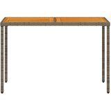  Vrtni stol s pločom od drva bagrema sivi 115x54x74 cm poliratan | shoptok.hr