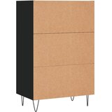 Visoka komoda crna 57 x 35 x 90 cm od konstruiranog drva | shoptok.hr