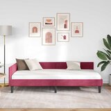  Kutni okvir kreveta Vinska crvena 90 cm x 200 cm Baršun | Eponuda.com