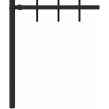  Ograda sa šiljcima Asten Crna 200 x 130 cm | shoptok.hr