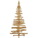  Božićna drvca s stalakom Smeđa 210 cm Masivna borovina | shoptok.hr