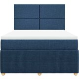  Krevet s oprugama i madracem plavi 160x200 cm od tkanine | shoptok.hr
