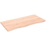 vidaXL Zidna polica 100 x 50 x 2 cm od neobrađene masivne hrastovine Cijene