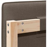  Tapecirani uzglavlje Smeđa i taupe 75 cm Čvrsto borovo drvo | shoptok.hr