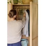 Hübsch Garderobna omara v hrastovem dekorju v naravni barvi 100x181x55 cm Kura – | Shoptok.si