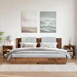  Noćni ormarići 2 kom Staro drvo 40x30x50 cm Konstruirano drvo | shoptok.hr
