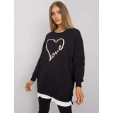 RUE PARIS Tunic-RV-TU-7258.40P-Black | Shoptok.si
