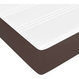 Vzmetnica z žepkasto vzmetjo rjava 140x190x20 cm umetno usnje, (20915851) | Shoptok.si