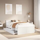 Okvir kreveta bez madraca s uzglavljem 120 x 190 cm od borovine | shoptok.hr