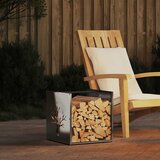 vidaXL Stalak za drva za ogrjev40x40x40 cm od nehrđajućeg čelika | shoptok.hr