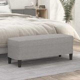  Klupa svjetlosiva 100 x 35 x 41 cm od tkanine Cene