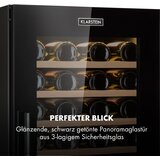 Klarstein Barossa 77 vinska vitrina, 48 cm, 77 steklenic, 2 coni, črna - | Shoptok.si
