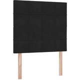  LED krevet za pohranu s madracem Crna 90 x 190 cm Baršun | shoptok.hr