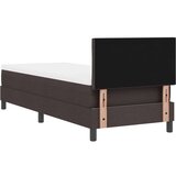  Postelja z vzmetnico z vzmetnico Temno rjava 80 x 200 cm blago, (5000127154) | Shoptok.si