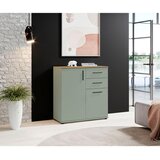 MID.YOU KOMODA, barve hrasta, žajbljevo zelena | Shoptok.si