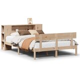 vidaXL Krevet s regalom za knjige bez madraca 160x200 cm od borovine | shoptok.hr
