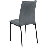 MID.YOU STOL, kovina, tekstil črna, temno siva | Shoptok.si