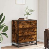 vidaXL Komoda boja hrasta 68x35x76 cm konstruirano drvo i metal | shoptok.hr