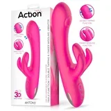 Antony Triple Function Double Tapping & Finger Wiggling Vibrator Pink