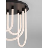 Nova Luce Bela/mat črna jeklena LED zatemnitvena stropna svetilka s senčilom iz akrilnega stekla Topaz – | Shoptok.si