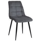  Stolica CHIC - samt tkanina - siva | shoptok.hr