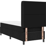  Krevet s opruga kutije s jastukom Crna 190 x 90 cm tkanina | shoptok.hr
