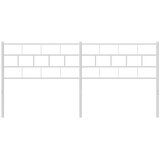  Metalno zamjensko uzglavlje bijelo 193 cm | shoptok.hr