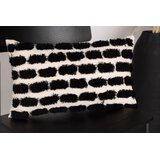 Venture Home navlaka za ukrasni jastuk Lova 30 &amp;times; 50 cm, crna na bež podlozi Slike