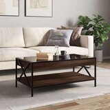 vidaXL Stolić s beskonačnim LED svjetlima boja hrasta 90x50x38 cm | shoptok.hr