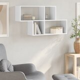  Zidna polica bijela 100 x 20 x 53 cm od konstruiranog drva | shoptok.hr