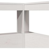  Knjižnica vzglavje L-oblike bela 80 cm trdna borovina, (21793125) | Shoptok.si