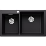 Blanco sudoper PLEON 9 InFino SILGRANIT BAZEN DESNO, bez dalj. upr. - CRNA | shoptok.hr