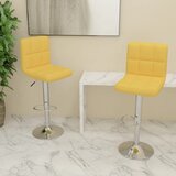  Barski stolci od tkanine 2 kom boja senfa | shoptok.hr