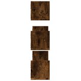  Zidne police 3 kom boja hrasta 80x18x18 cm konstruirano drvo | Eponuda.com