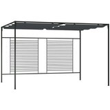  Sjenica s pomičnim krovom 4 x 3 x 2,3 m antracit 180 g/m² | shoptok.hr