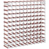  Stalak za vino za 120 boca smeđi od masivne borovine | shoptok.hr