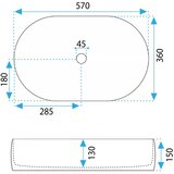 REA Bath Nadgradni umivaonik Rea Alma | shoptok.hr