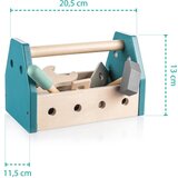Zopa Wooden Tool Box set pribora Brown 14 kom | shoptok.hr