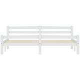  Okvir za krevet od masivne borovine bijeli 180 x 200 cm | shoptok.hr