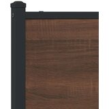 vidaXL Metalni okvir kreveta bez madraca smeđa boja hrasta 183x213 cm | shoptok.hr