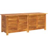  Vrtna kutija za pohranu s rešetkama 150x50x56 cm drvo bagrema | shoptok.hr