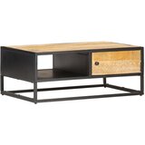 Stolić za kavu s izrezbarenim vratima 90x55x36 cm drvo manga | Eponuda.com
