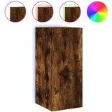 Maison Chic Stenska TV omarica - TV stojalo - Televizijska omarica z LED lučkami dimljeni hrast 30,5x35x70 cm, (21699904) Cene