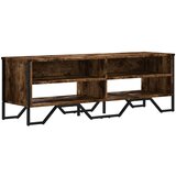 Maison Chic TV omarica - TV stojalo - Televizijska omarica dimljeni hrast 122x34x41 cm inženirski les, (21698946) Cene