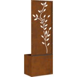 vidaXL Vrtni Sadič s Dekorativnom Pločom Rđa 50 x 140 cm | shoptok.hr
