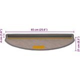 vidaXL Samolepilne preproge za stopnice Sisal-Look 30 kosov Platina | Shoptok.si